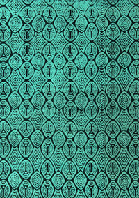 Abstract Turquoise Modern Rug, abs5139turq