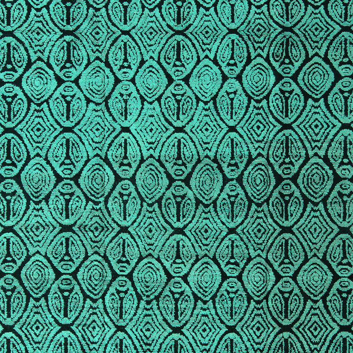 Machine Washable Abstract Turquoise Modern Area Rugs, wshabs5139turq