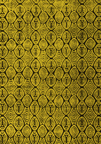 Abstract Yellow Modern Rug, abs5139yw