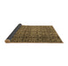 Sideview of Abstract Brown Modern Rug, abs5139brn