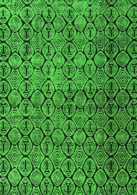 Abstract Green Modern Rug, abs5139grn