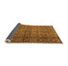 Sideview of Abstract Orange Modern Rug, abs5139org