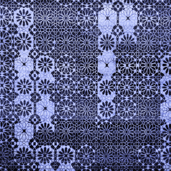 Abstract Blue Modern Rug, abs513blu