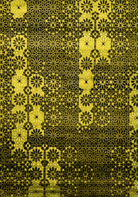 Abstract Yellow Modern Rug, abs513yw