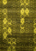 Abstract Yellow Modern Rug, abs513yw