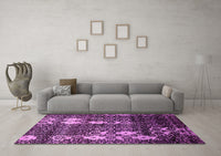 Machine Washable Abstract Pink Modern Rug, wshabs513pnk