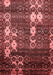 Abstract Red Modern Area Rugs