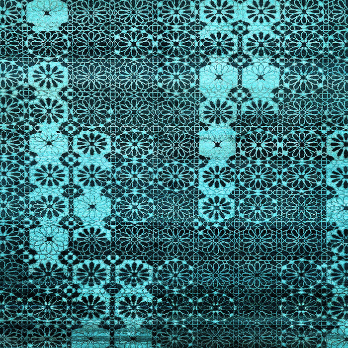 Square Abstract Light Blue Modern Rug, abs513lblu