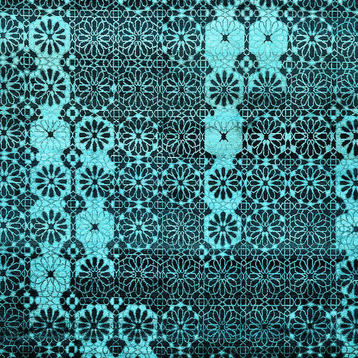 Abstract Light Blue Modern Rug, abs513lblu