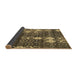 Sideview of Abstract Brown Modern Rug, abs513brn