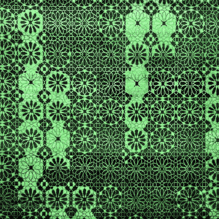 Abstract Emerald Green Modern Rug, abs513emgrn