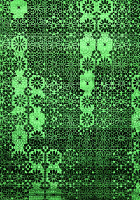 Abstract Green Modern Rug, abs513grn