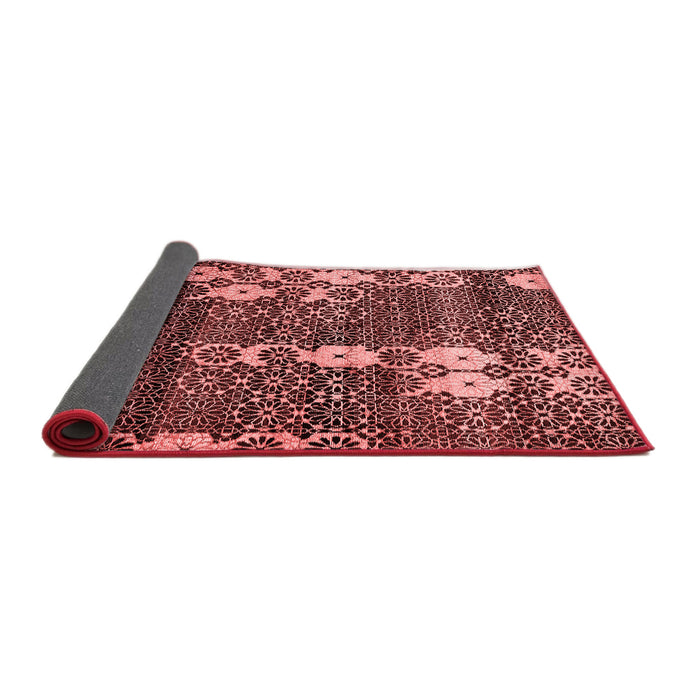 Abstract Red Modern Area Rugs