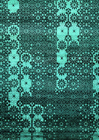 Abstract Turquoise Modern Rug, abs513turq