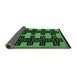 Sideview of Abstract Emerald Green Modern Rug, abs5140emgrn