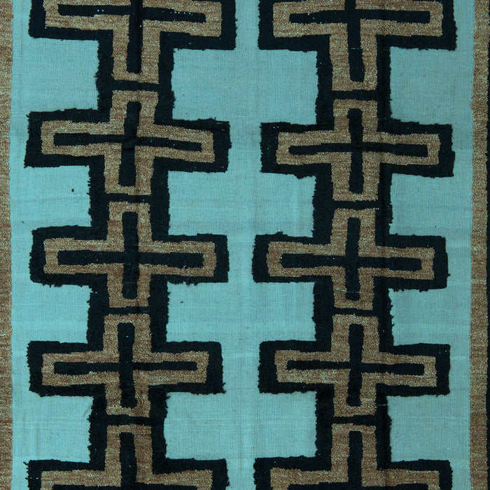 Abstract Light Blue Modern Rug, abs5140lblu