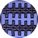 Round Abstract Blue Modern Rug, abs5140blu