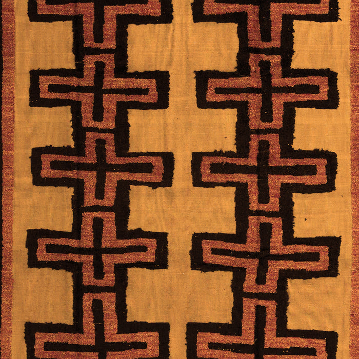 Abstract Orange Modern Rug, abs5140org