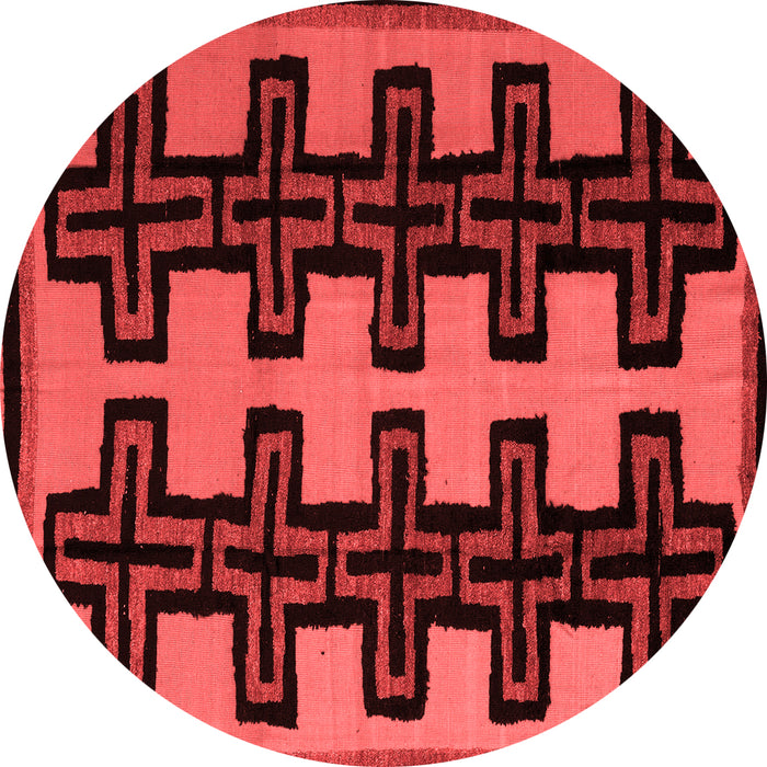 Abstract Red Modern Rug, abs5140red