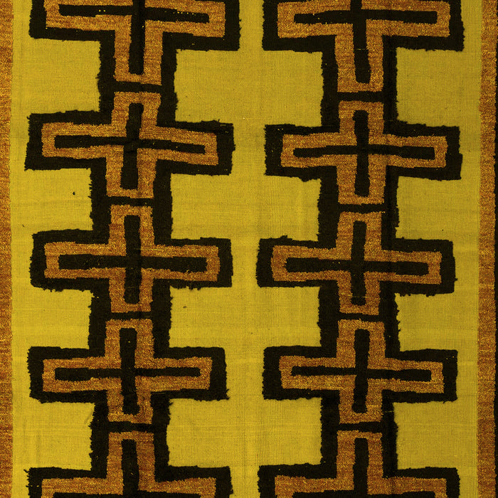 Abstract Yellow Modern Rug, abs5140yw