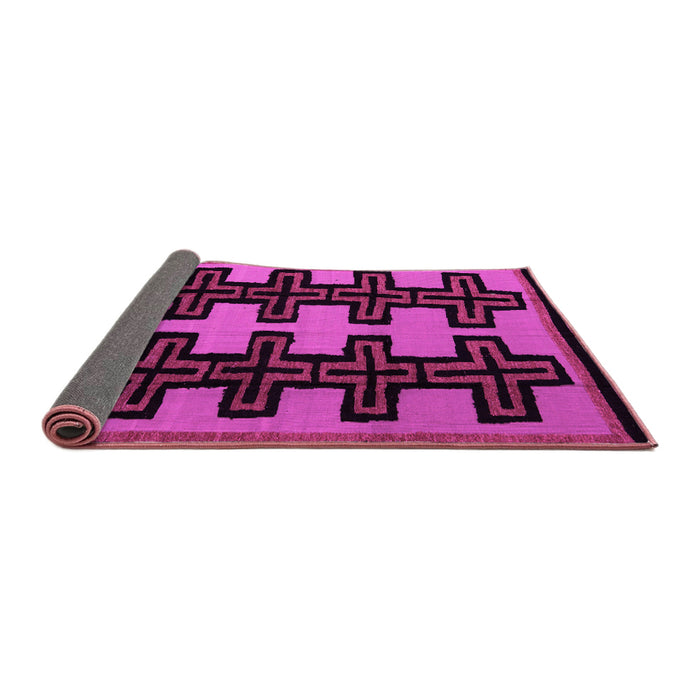 Sideview of Abstract Pink Modern Rug, abs5140pnk