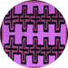 Round Abstract Purple Modern Rug, abs5140pur