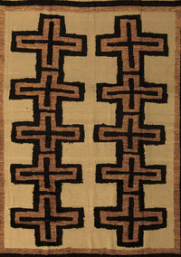 Abstract Brown Modern Rug, abs5140brn