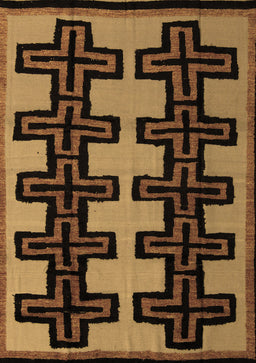 Abstract Brown Modern Rug, abs5140brn