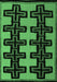 Abstract Emerald Green Modern Rug, abs5140emgrn