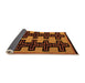 Sideview of Abstract Orange Modern Rug, abs5140org