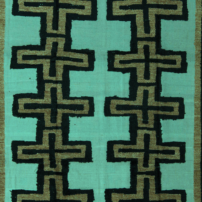 Abstract Turquoise Modern Rug, abs5140turq