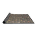 Sideview of Abstract Coffee Brown Modern Rug, abs5141