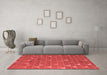 Modern Red Washable Rugs