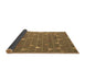 Sideview of Abstract Brown Modern Rug, abs5141brn