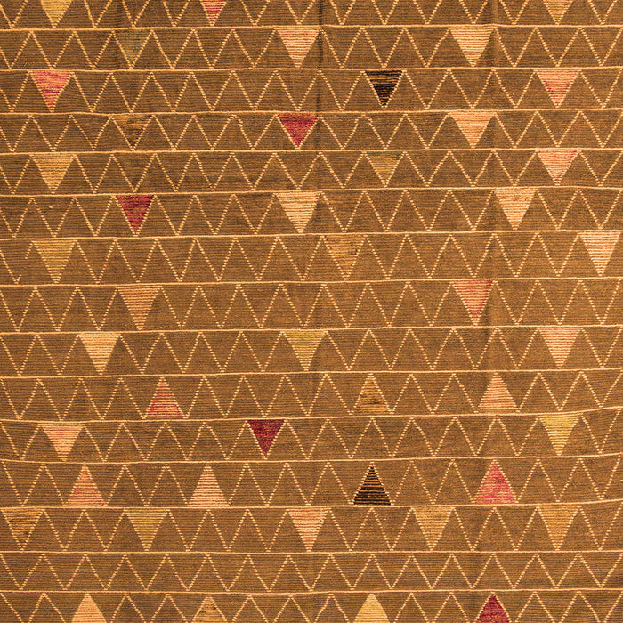 Square Machine Washable Abstract Orange Modern Area Rugs, wshabs5141org