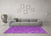 Machine Washable Abstract Purple Modern Area Rugs in a Living Room, wshabs5141pur