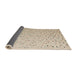 Sideview of Abstract Camel Brown Modern Rug, abs5142