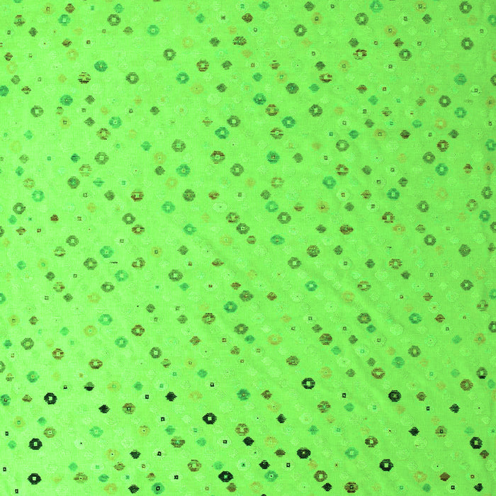 Machine Washable Abstract Green Modern Area Rugs, wshabs5142grn