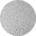 Round Abstract Gray Modern Rug, abs5142gry