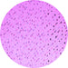 Round Machine Washable Abstract Purple Modern Area Rugs, wshabs5142pur