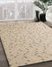 Abstract Camel Brown Modern Rug in Family Room, abs5142