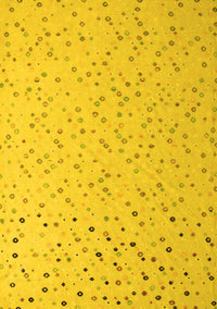 Abstract Yellow Modern Rug, abs5142yw