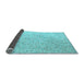 Sideview of Abstract Light Blue Modern Rug, abs5142lblu