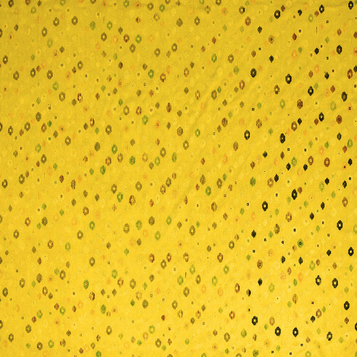 Square Abstract Yellow Modern Rug, abs5142yw