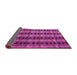 Sideview of Abstract Pink Modern Rug, abs5143pnk