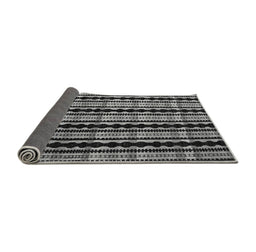 Sideview of Abstract Gray Modern Rug, abs5143gry