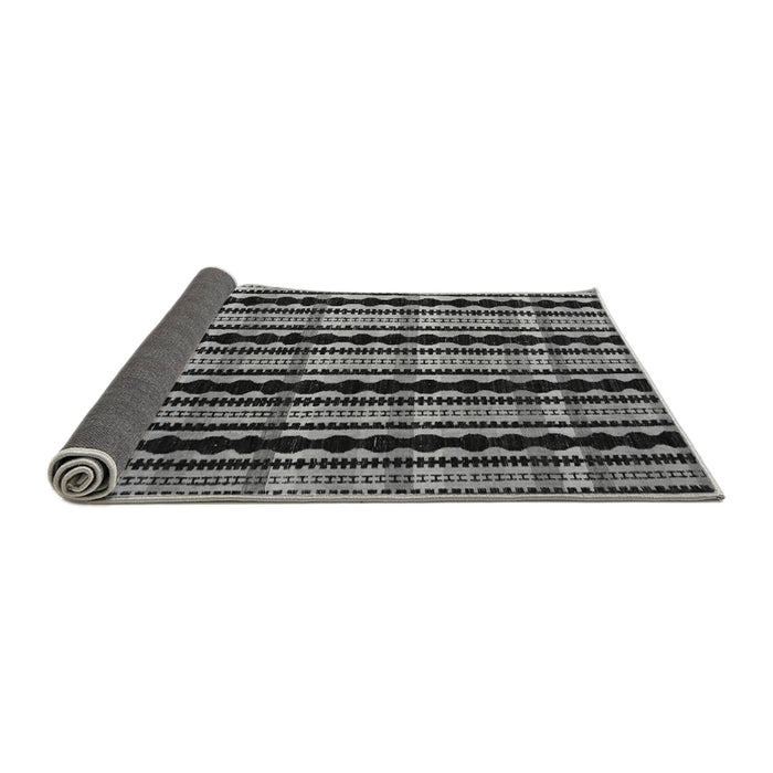Sideview of Abstract Gray Modern Rug, abs5143gry