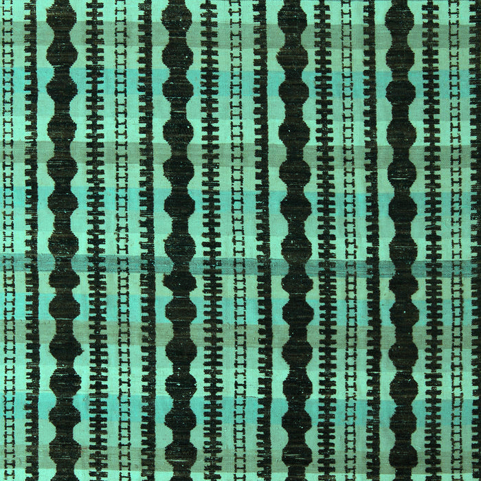 Machine Washable Abstract Turquoise Modern Area Rugs, wshabs5143turq