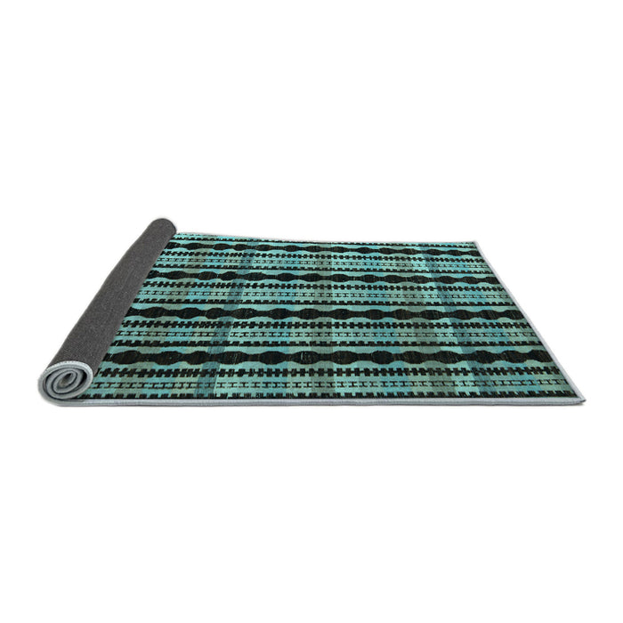 Sideview of Abstract Light Blue Modern Rug, abs5143lblu