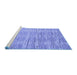 Sideview of Machine Washable Abstract Blue Modern Rug, wshabs5144blu